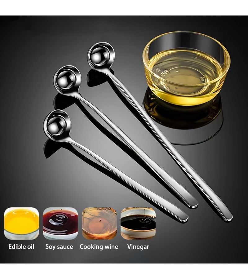 304 Stainless Steel Long Handle Seasoning Spoon Perfect for Stirring Deepening Oil Hot Pot Kitchen Utensils - Image 5