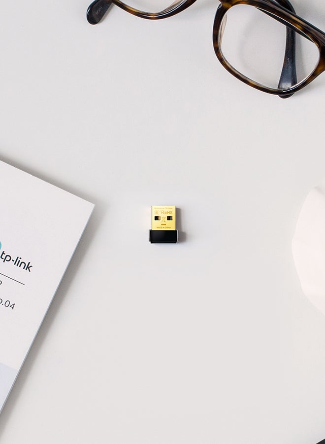 تي بي لينك محول USB لاسلكي بتقنية النانو AC600 أسود - Image 2