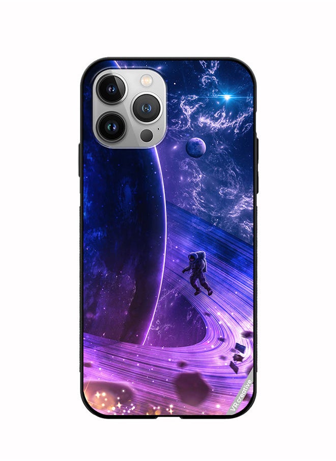 VR CREATIVE Protective Case Cover For Apple iPhone 12 Pro Galaxy Space Digital Design Multicolour  - Image 1
