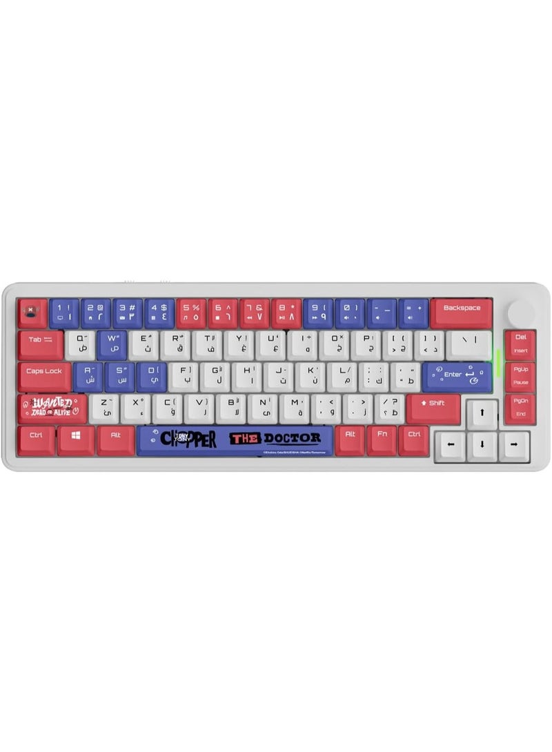 Gamertek Gaming Keyboard Keycaps – Chopper Edition, 68-Key Cherry Profile ANSI Keycap Set for Mechanical Keyboards - RT00015 - Image 2