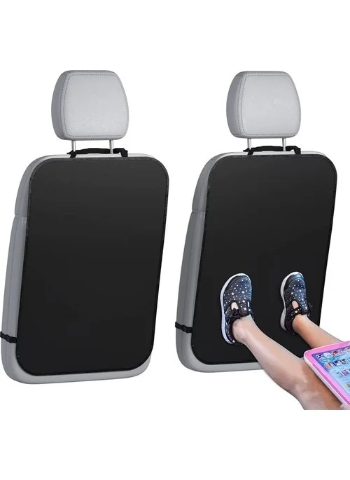 Magic Lady Car Vehicle Auto 2 Pieces Seat Back Protective Cover Cover Seat Back Protection Black