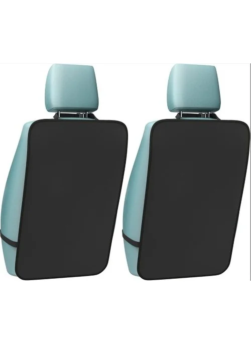 Magic Lady Car Vehicle Auto 2 Pieces Seat Back Protective Cover Cover Seat Back Protection Black