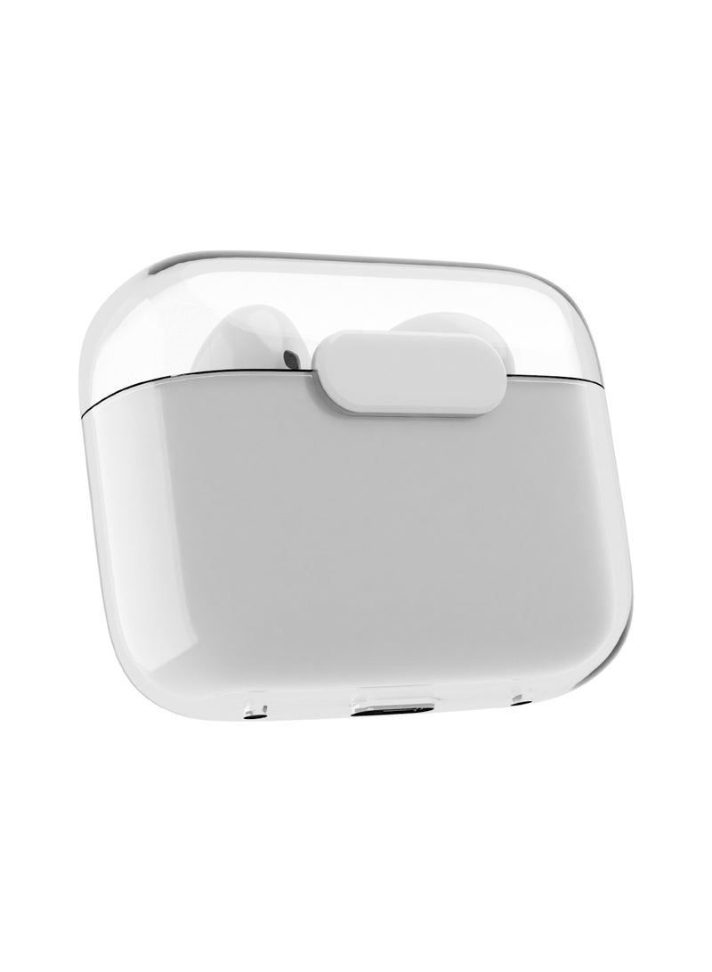 JUICE Airphones Wireless Earbuds, Stylish Design Earphones, Tiny, Lightweight Comfort, Smart Noise Cancelling, Clear Sound, IPX4, Touch Control, Bluetooth 5, 20Hours Playtime, 10m Range - White - Image 4
