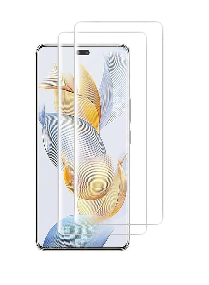 DUSALA For Honor 90 Screen Protector, UV Tempered Glass Full Cover the Screen, 9H Hardness, Anti-Scratch, Anti-Shatter, Anti-Fingerprint Screen Protector for Honor 90 5G 2023 (UV Clear 2 Pack) - Image 1