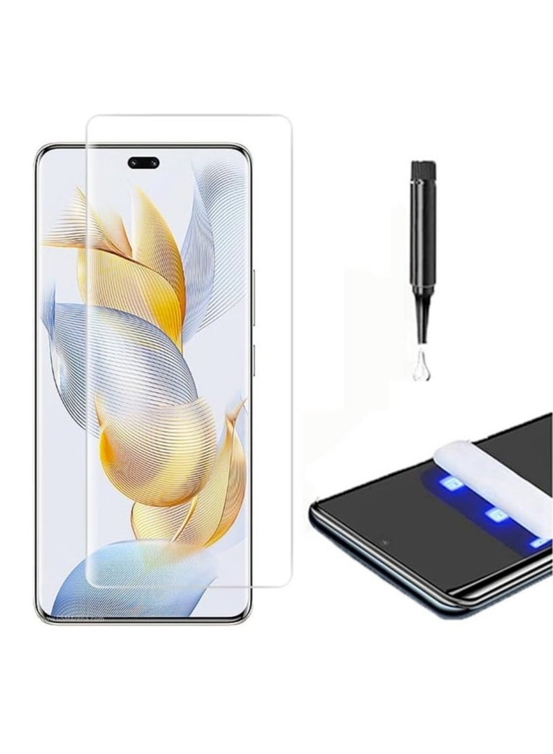 DUSALA For Honor 90 Screen Protector, UV Tempered Glass Full Cover the Screen, 9H Hardness, Anti-Scratch, Anti-Shatter, Anti-Fingerprint Screen Protector for Honor 90 5G 2023 (UV Clear 2 Pack) - Image 2