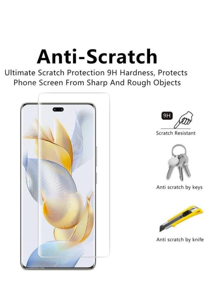 DUSALA For Honor 90 Screen Protector, UV Tempered Glass Full Cover the Screen, 9H Hardness, Anti-Scratch, Anti-Shatter, Anti-Fingerprint Screen Protector for Honor 90 5G 2023 (UV Clear 2 Pack) - Image 5
