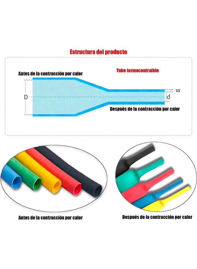 656-Piece TERMOFIT Heat Shrink Tubing Kit - 8 Sizes (AI Series) - Image 4