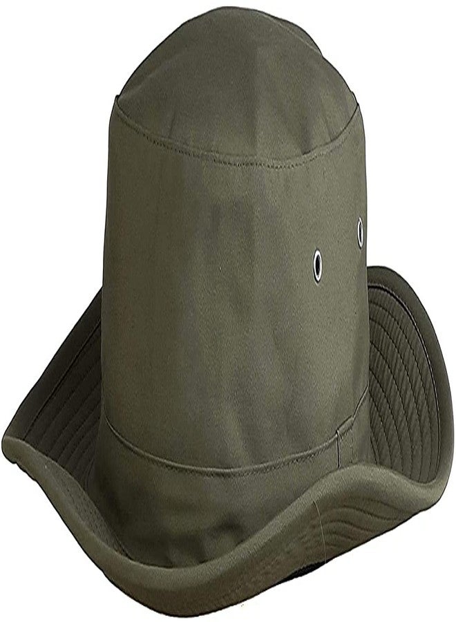 INFISPACE Men's Cotton Sun Hat (Pack Of 1) (SD-209_Olive_M) - Image 1