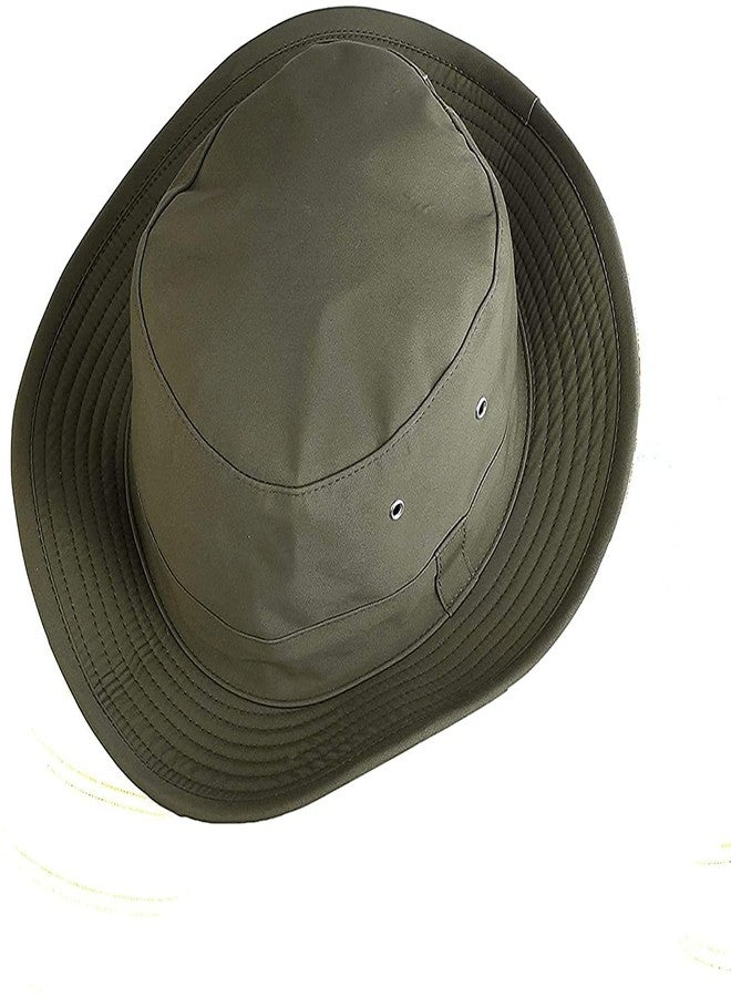 INFISPACE Men's Cotton Sun Hat (Pack Of 1) (SD-209_Olive_M) - Image 3
