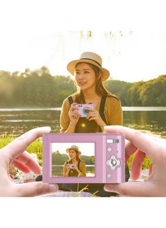 Generic Student Camera Digital Self-contained Flash Entry-level CCD HD Junior High School Student Cute Phase-Body Color:Black +32G Memory Card + Card Reader + Cartoon Stickers  - Image 5