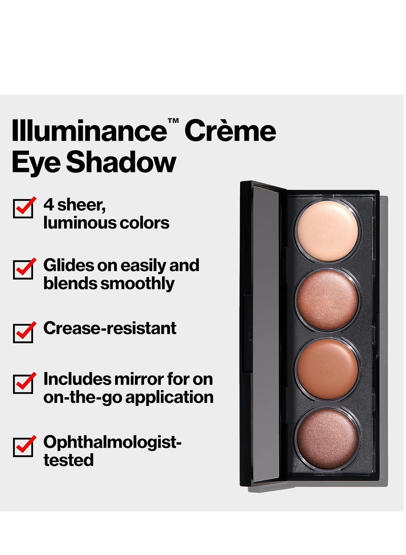 Revlon Crème Eyeshadow Palette, Illuminance Eye Makeup with Crease- Resistant Ingredients, Creamy Pigmented in Blendable Matte & Shimmer Finishes Not Just Nudes - Image 4