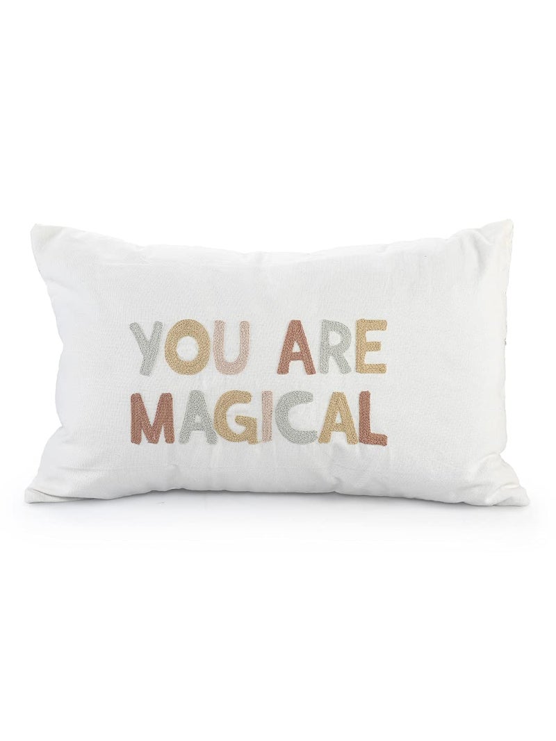 SASHAA WORLD Magical Cushion/Pillow Cover for Living Room Sofa/Couch | Stylish, Luxurious Home Decor Accent, Ideal Gift for Housewarmings & Birthdays | 12 x 20 Inch - Image 3