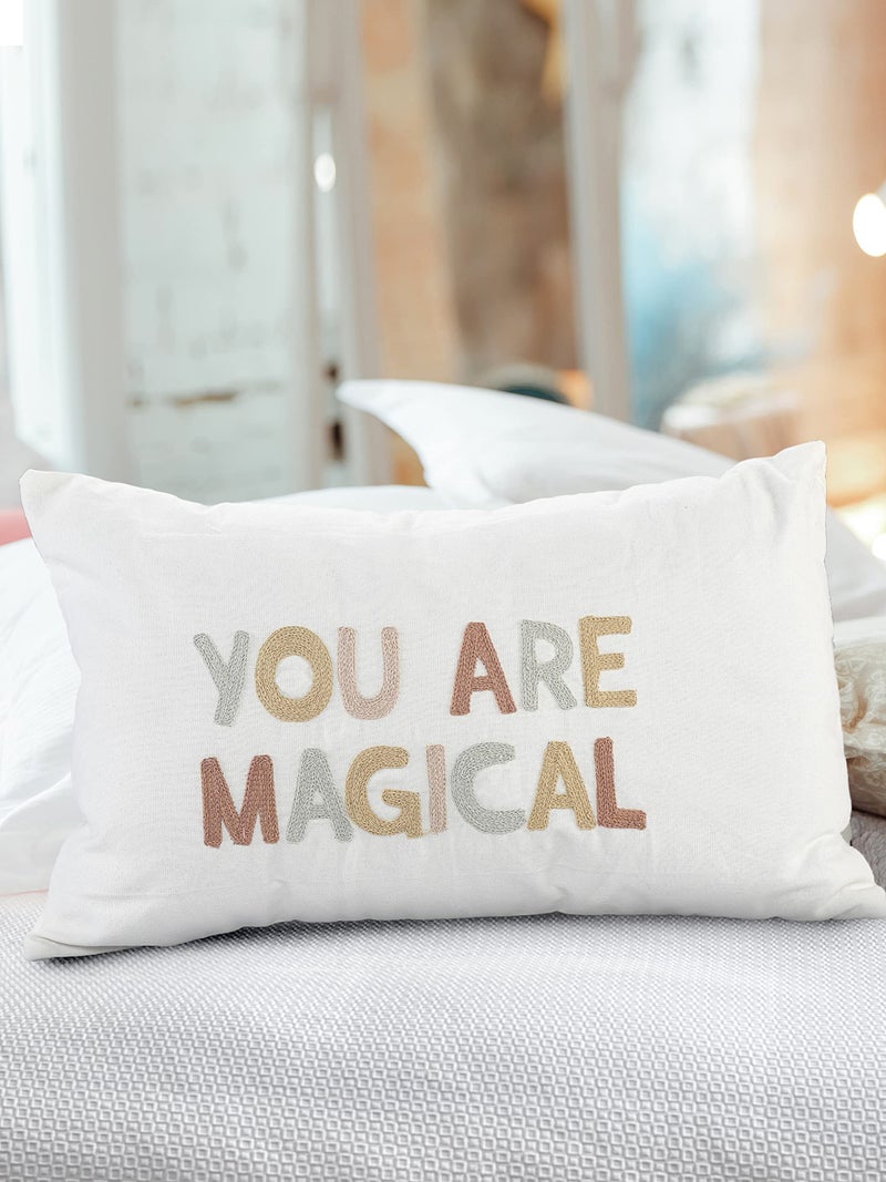SASHAA WORLD Magical Cushion/Pillow Cover for Living Room Sofa/Couch | Stylish, Luxurious Home Decor Accent, Ideal Gift for Housewarmings & Birthdays | 12 x 20 Inch - Image 5