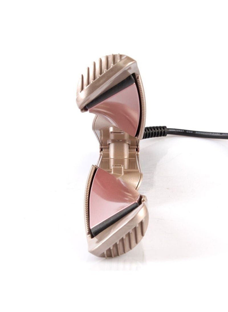 نيبمينينت 2-In-1 Dual-Use Straightener Twisted Spiral Curly Hair Stick Gold - Image 2