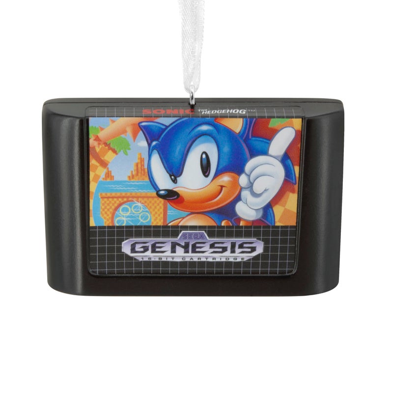 Hallmark Sonic The Hedgehog Game Cartridge Christmas Ornament - Image 1