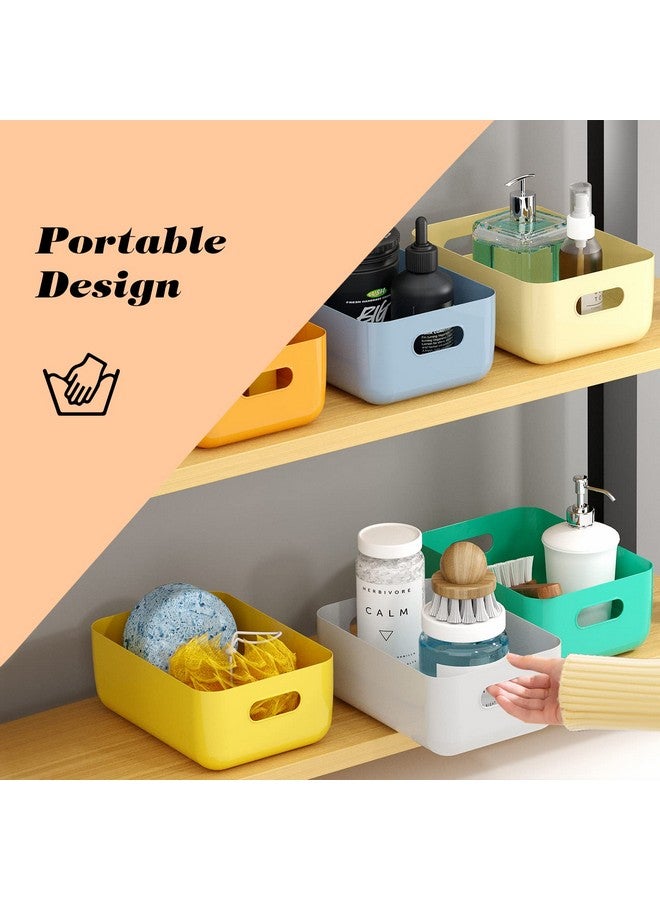 OWill 7 PCS 4.2 L Plastic Storage B-ins and Baskets for Efficient Home Classroom Organization Small Containers in Multicolour for Kitchen, Cupboard box, and Bathroom Organizer on Shelves and Tubs - Image 4