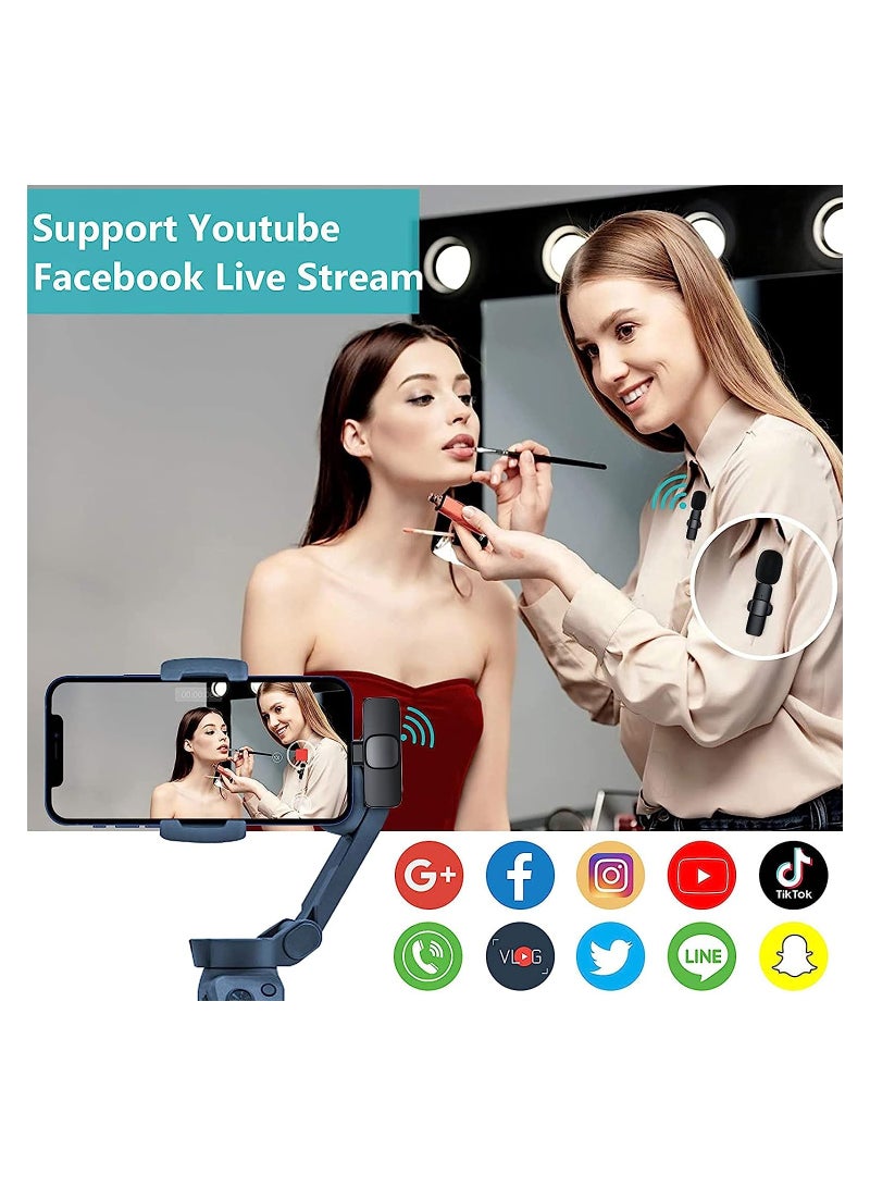 Wireless Lavalier Microphone for iPhone iPad Mini Mic for YouTube Facebook Live Stream TikTok Vlog Zoom Video Recording - Noise Reduction/No APP & Bluetooth Needed - Image 2