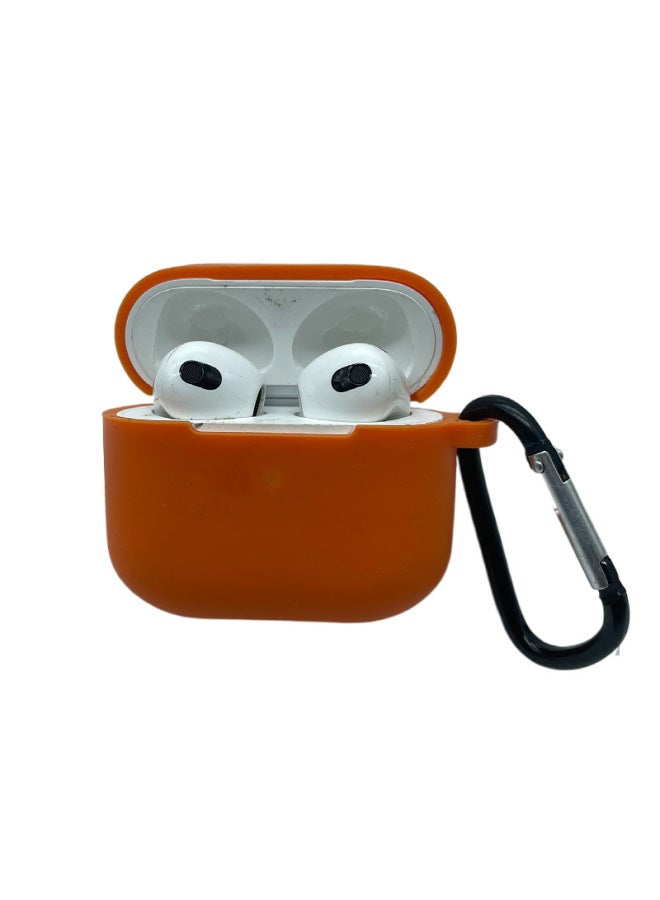 نيوترل متوافق مع Apple سماعات بلوتوث الجديدة Airpods الجيل الثالث غطاء سيليكون غطاء رقيق لون صلب قاع دائري - Image 1