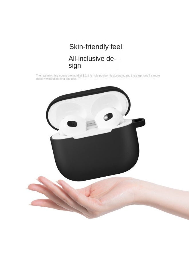 نيوترل متوافق مع Apple سماعات بلوتوث الجديدة Airpods الجيل الثالث غطاء سيليكون غطاء رقيق لون صلب قاع دائري - Image 4