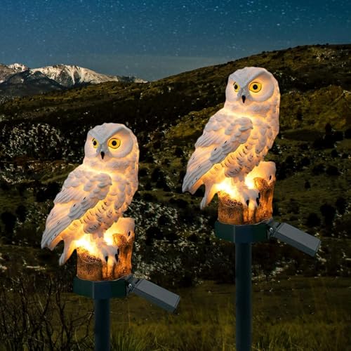 CBK OWL Garden Solar Lights Outdoor OWL LED Decorative Waterproof Garden Stake Lights, Lawn Lamp Light for Garden, Balcony, Patio, Yard Landscape Lighting - Image 5
