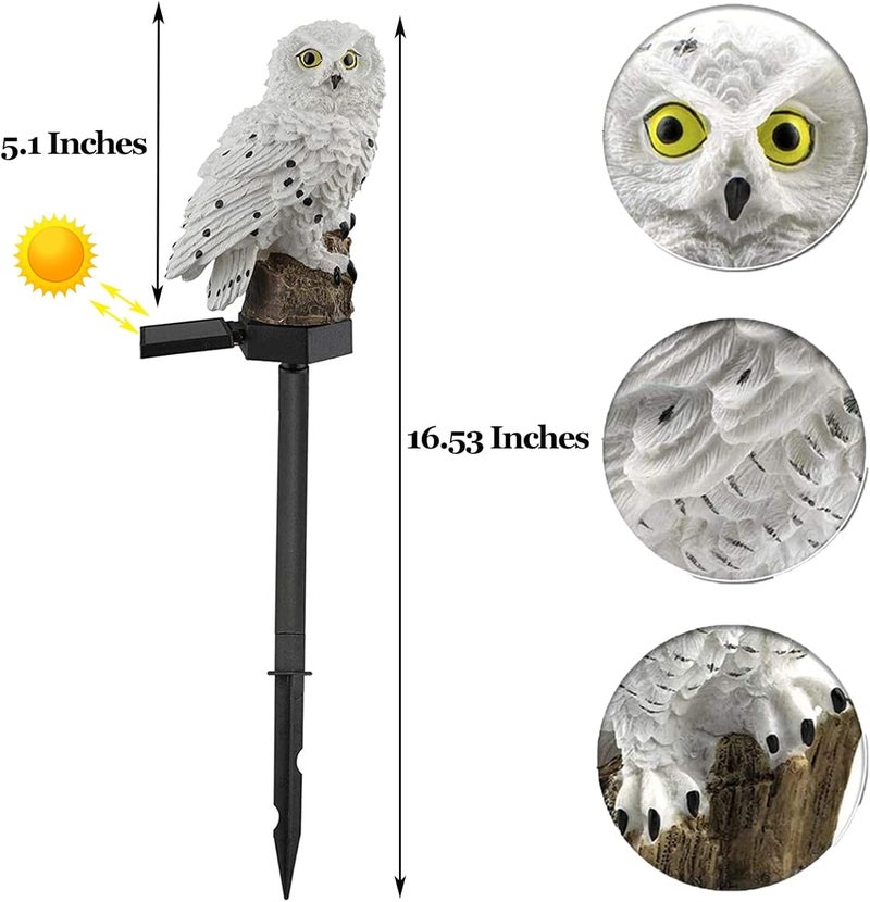 CBK OWL Garden Solar Lights Outdoor OWL LED Decorative Waterproof Garden Stake Lights, Lawn Lamp Light for Garden, Balcony, Patio, Yard Landscape Lighting - Image 2