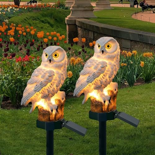 CBK OWL Garden Solar Lights Outdoor OWL LED Decorative Waterproof Garden Stake Lights, Lawn Lamp Light for Garden, Balcony, Patio, Yard Landscape Lighting - Image 4