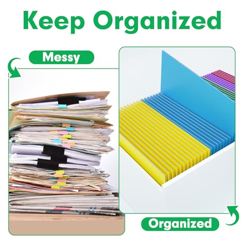 PANDRI Two Pocket Folders, PANDRI 160 Pack 2 Pocket Folders, Letter Size Paper File Folder for School Office Home Business, Assorted 5 Colors - Image 4