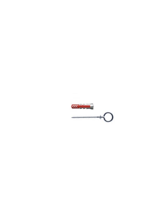 Fischer Universal Plug 10 x 50mm + Round Hook 2Pcs DUOPOWER 10x50 RH G N KNV