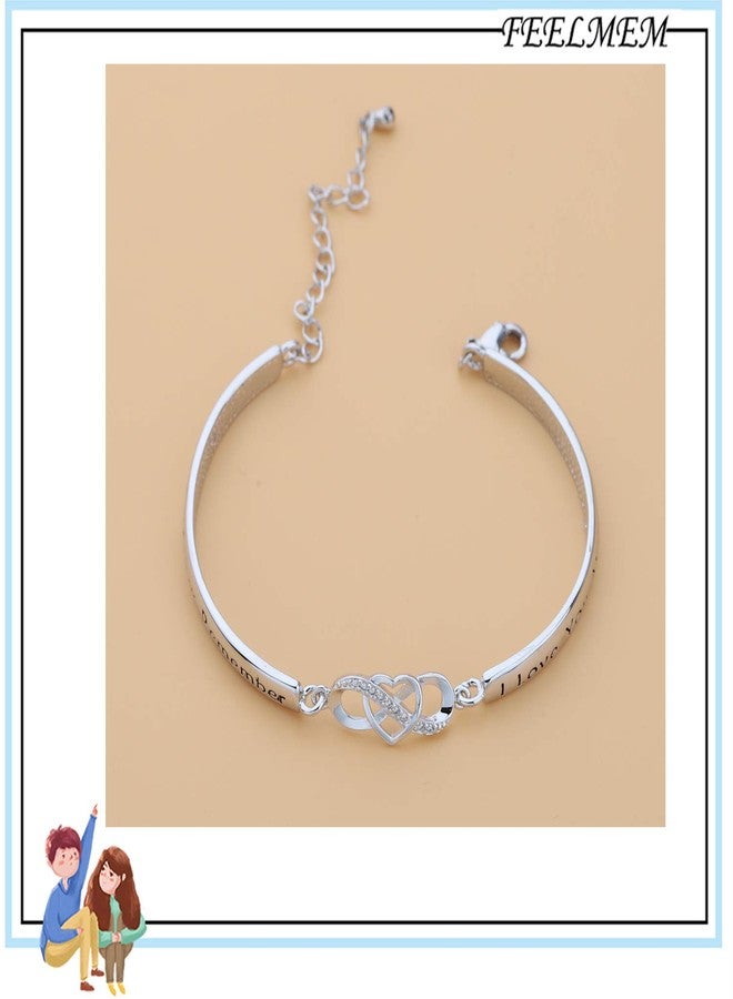 FEELMEM Mom Gifts Bracelet Always Remember I Love You Mom Infinity Love Heart Bracelet Birthday Gifts from Daughter - Image 4