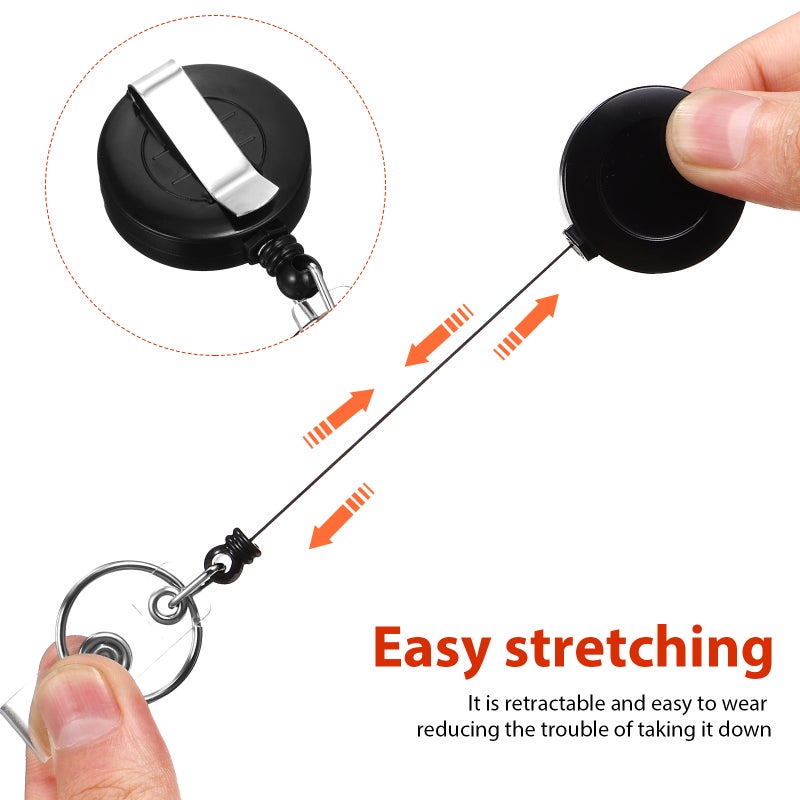Badge Holder with Lanyard and Buckle, Featuring Double-sided Slots for Easy Card Access - Image 4