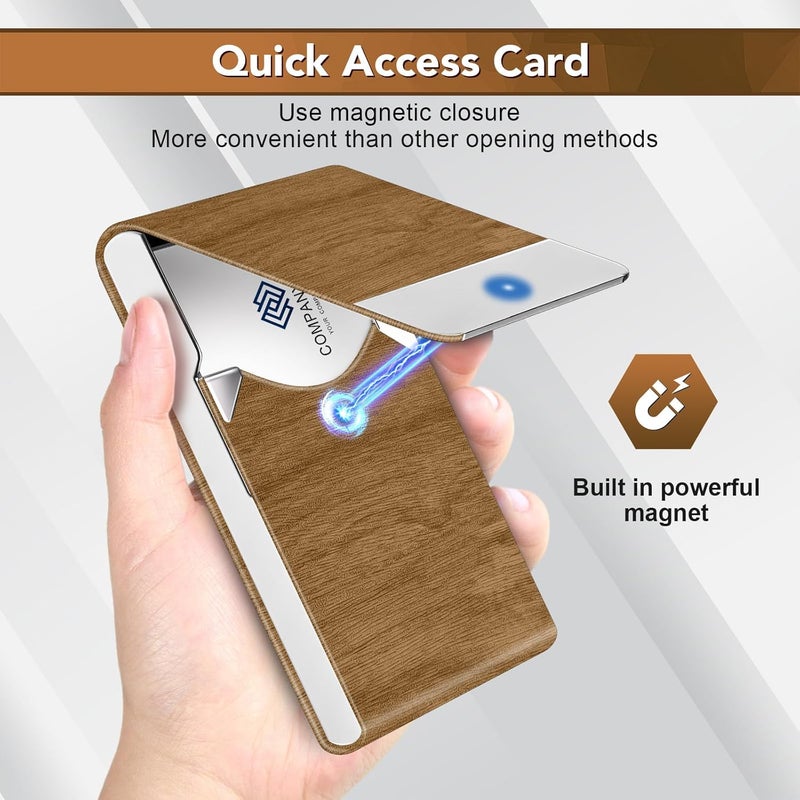 DMFLY Stainless Steel RFID Credit Card Holder for Men and Women, Slim, Modern - Image 4