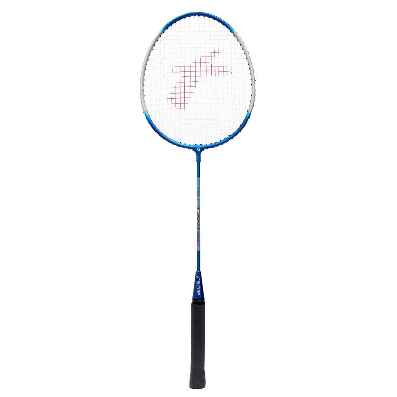 FEROC 2 Pieces Aluminium Badminton Racket with 3 Pieces Feather Shuttles with Full-Cover Set,Aluminum, Multicolor (Blue) - Image 2
