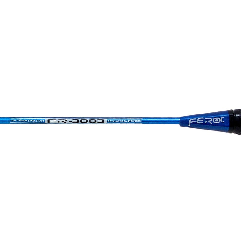 FEROC 2 Pieces Aluminium Badminton Racket with 3 Pieces Feather Shuttles with Full-Cover Set,Aluminum, Multicolor (Blue) - Image 5