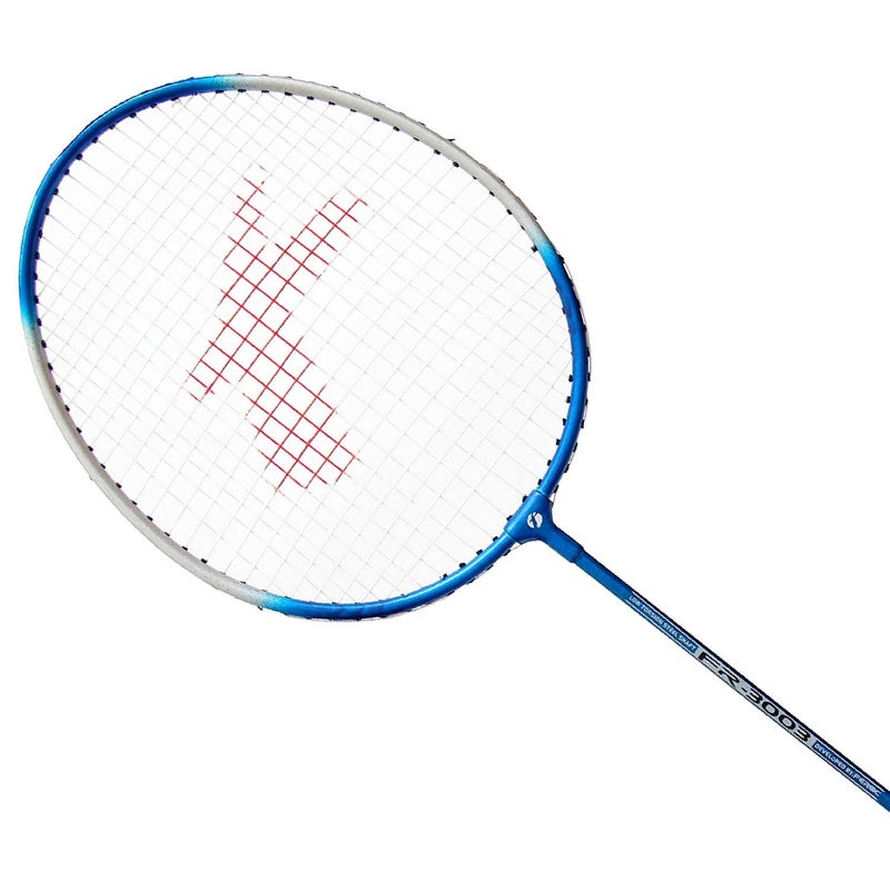 FEROC 2 Pieces Aluminium Badminton Racket with 3 Pieces Feather Shuttles with Full-Cover Set,Aluminum, Multicolor (Blue) - Image 4