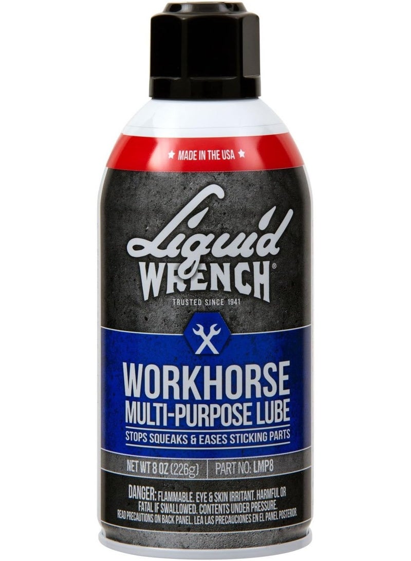 Workhorse Multi Purpose Lubricant Stop Squeaks Eases Sticking Parts 226G