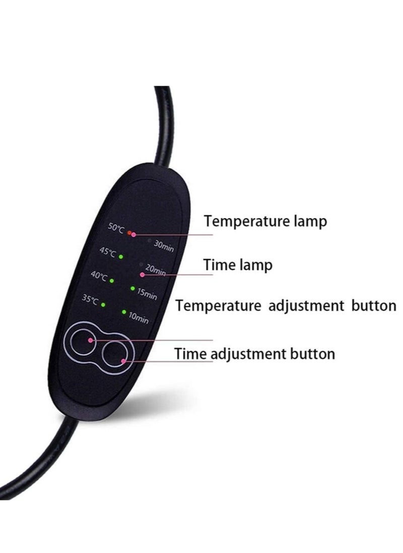 spa luxetique - Heated Eye Mask, USB Eye Mask for Dry Eyes with Temperature & Timer Control, Earplugs, Warm Eye Compress Heating Pad for Sleep, Dry Eyes, Blepharitis, Dark Circles, Puffy Eyes - Image 1