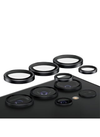 Hoops Samsung Galaxy S24 Ultra | Camera Lens Protector - 4 Layers of Protection w/ Anti-Shatter Layer, Anti-FingerPrint, Smudge-Free, Drop Proof, No Image Distortion - Black - pzsku/Z0FBF9D969CF8470DAEF2Z/45/_/1714992125/46869d45-c0a0-42ff-a183-6847ae888b08