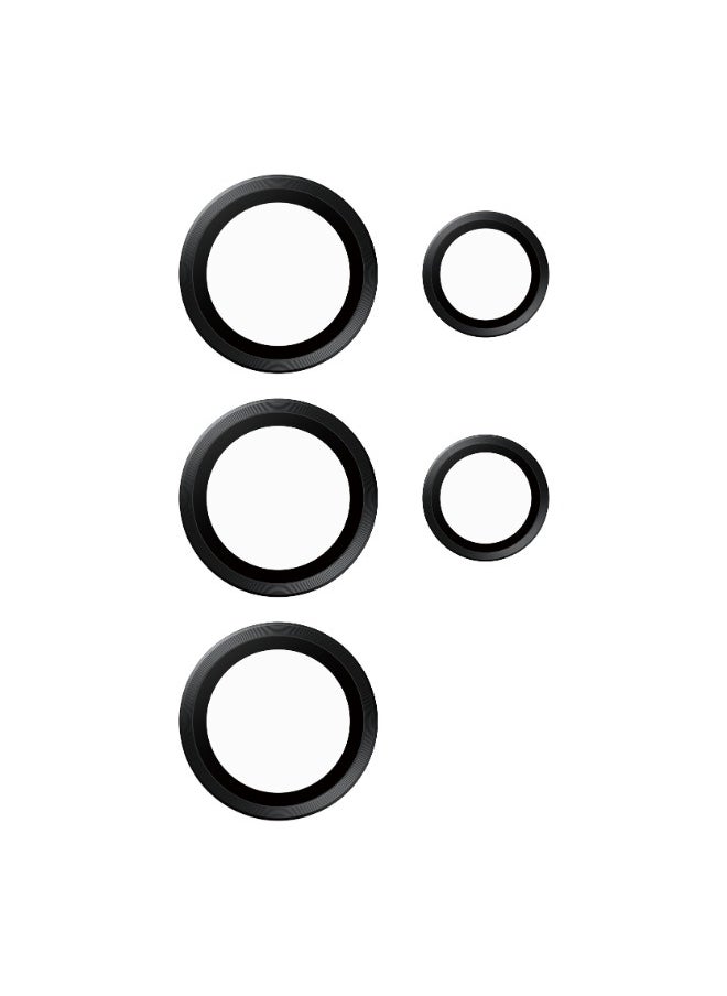 Hoops Samsung Galaxy S24 Ultra | Camera Lens Protector - 4 Layers of Protection w/ Anti-Shatter Layer, Anti-FingerPrint, Smudge-Free, Drop Proof, No Image Distortion - Black
