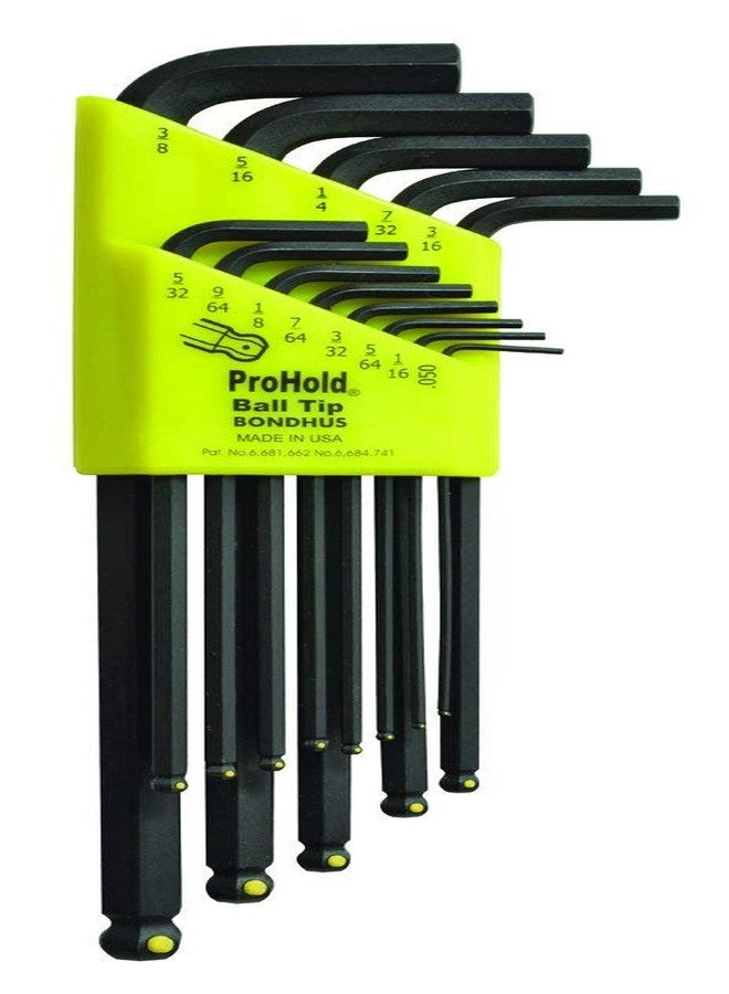 Bondhus 74937 Set of 13 Balldriver L-wrenches with ProHold Tip, sizes .050-3/8-Inch - Image 1
