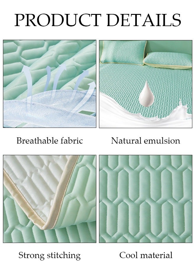 DUNISO 2-Piece Cooling Pillow Cases Luxury Soft Pillow Covers Breathable Latex for Hot Sleepers Hair and Skin Friendly  - Image 3