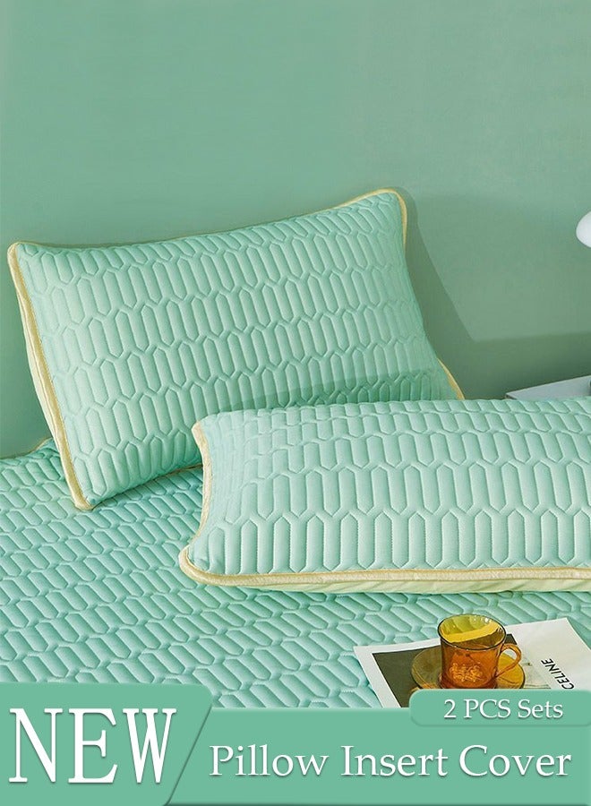 DUNISO 2-Piece Cooling Pillow Cases Luxury Soft Pillow Covers Breathable Latex for Hot Sleepers Hair and Skin Friendly  - Image 1