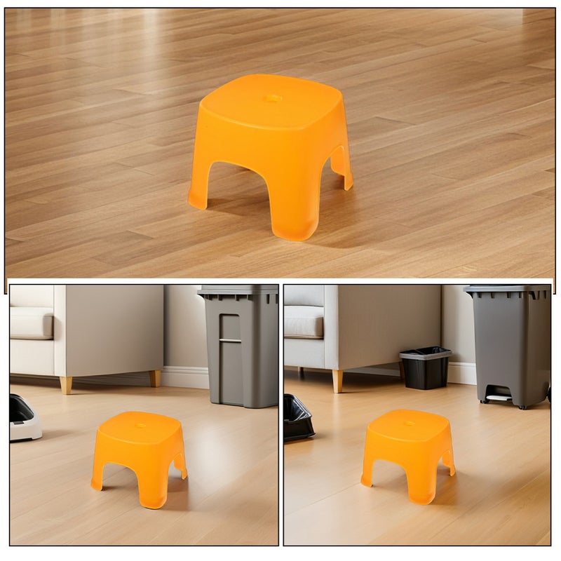 2pcs Stool: Bathroom Low Step Stool With Hole - Compact Household Seat For For Shower Toilet Training Bedroom Change Shoes - Image 4