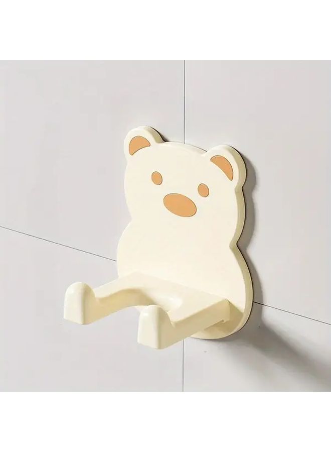 Yellow Bear Hair Dryer Holder No Drill Wall Mount Easy Installation - Image 5