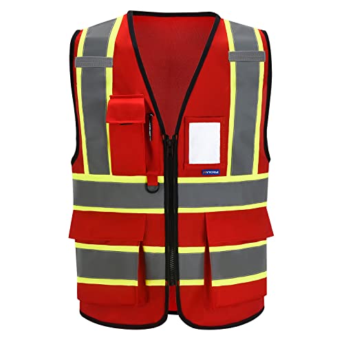 AYKRM 11 colors available 6xl 7xl 8xl red safety vest - Image 1