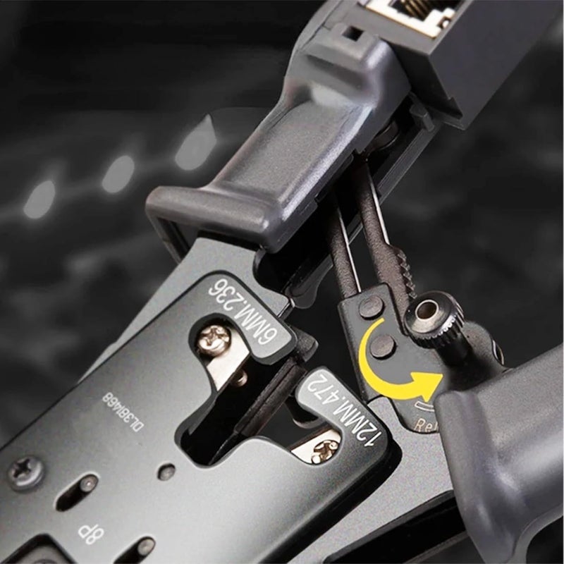 Malfah Cable Cripmer Multifunctional Network Clamp Network Cable Telephone 67MM Adjustable Automatic Cable Cripmer DL381468  - Image 5