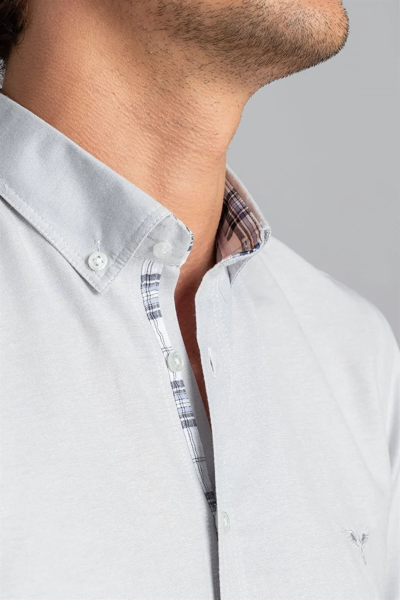 تودورس Slim Fit Slim Fit Long Sleeve Poplin Oxford