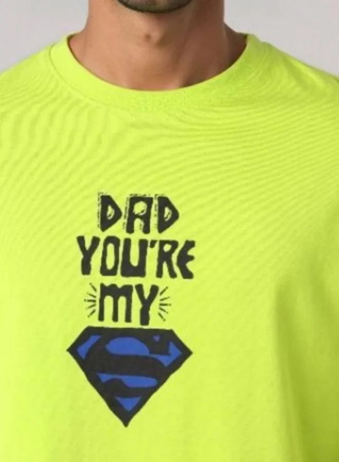 شركة المرآب الهندية تيشيرت واسع بطبعة جرافيك