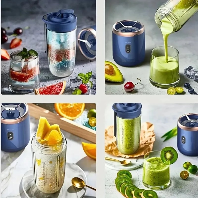 جيو خلاط شخصي 6 Color 400ml Portable USB Blender Electric Travel Juicer Cup For Smoothie Milkshake Kitchen Mini Mixer Tool - Image 5