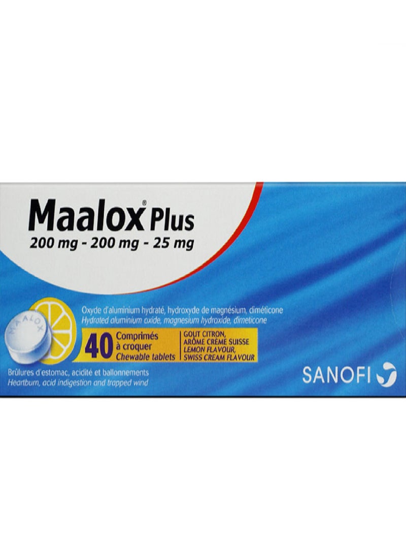 maalox plus Chewable Tablets 40