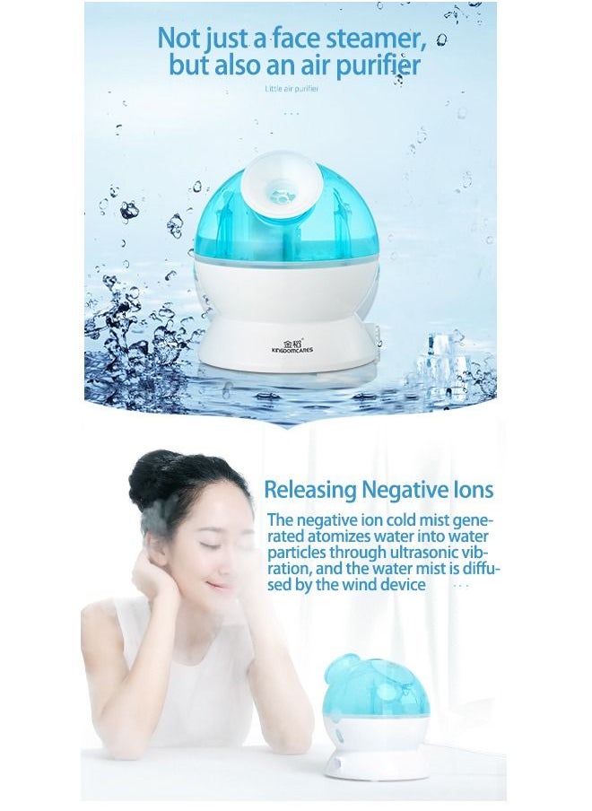 K.SKIN - Facial Steamer Deep Cleansing Spa Device Facial Steamer Warm Mist Humidifier Atomizer Sprayer Moisturizing Face Steamer Home Sauna SPA Face Unclogs Sinuses Pores with Blackheads - Image 1